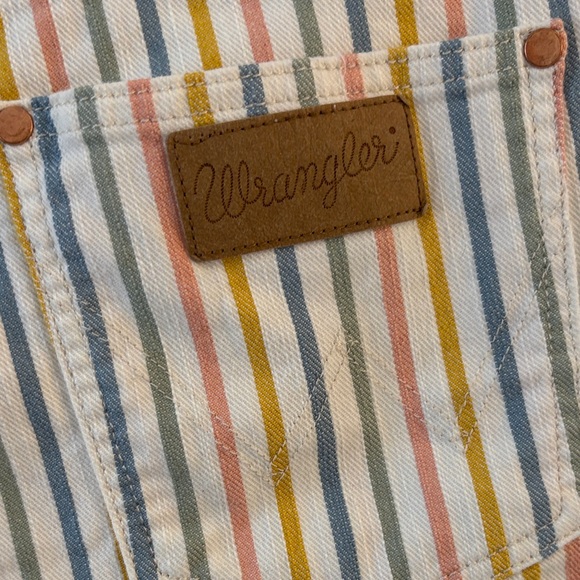 Wrangler Multicolor Striped Jean Shorts - Picture 7 of 10